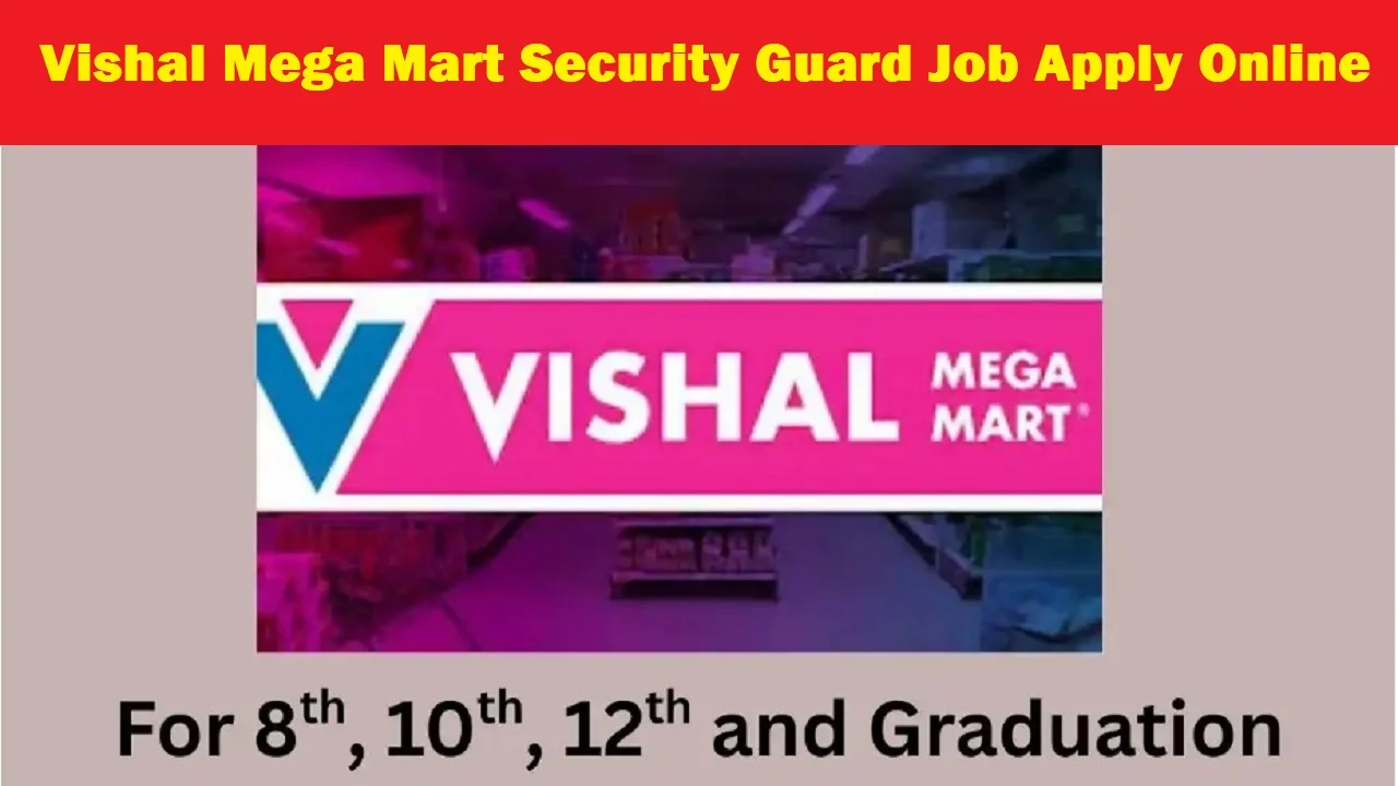 Vishal Mega Mart Security Guard Job